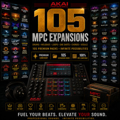 105 MPC AKAI Expansion Packs 57GB of Heat Ready to Plug Play Start Making Beats