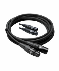 2 Pack Hosa Pro Microphone Cable HMIC-010, REAN Connectors XLR3F to XLR3M 10Ft