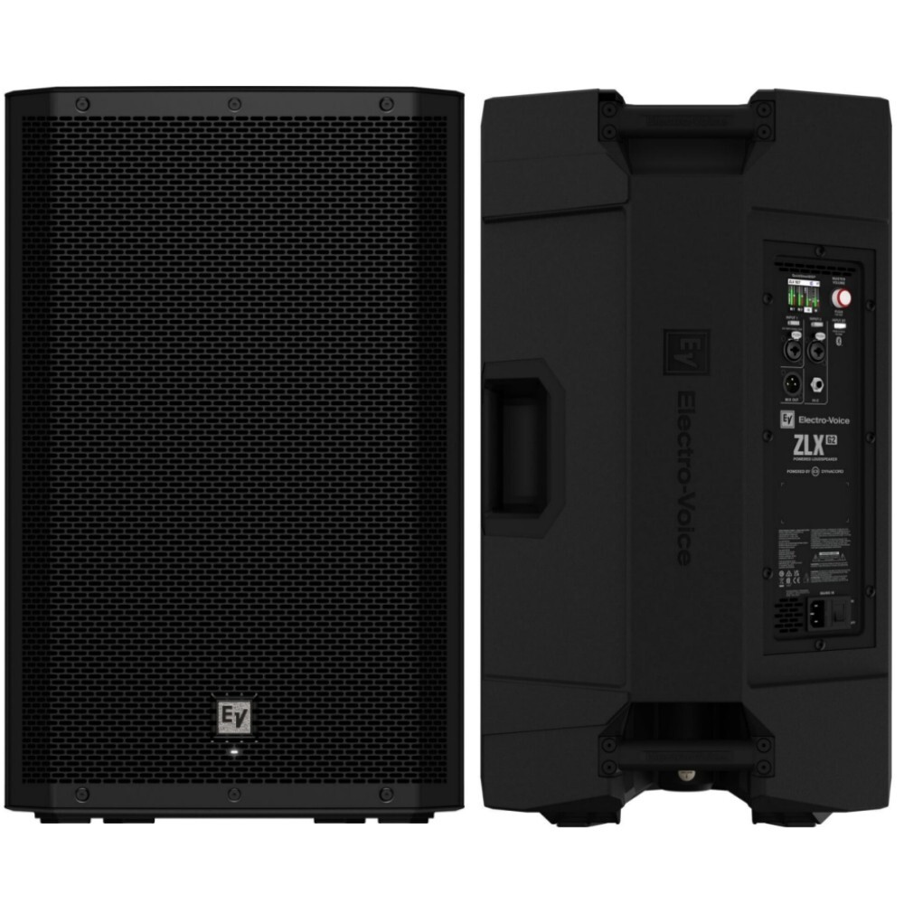 EV ZLX-15P G2 2-Way 2000w Total Active Powered 15″ Speaker PA System Pair