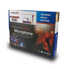 Wireless UHF Handheld & Headset Bodypack Microphone 4 CH Mini Studio USB Mixer