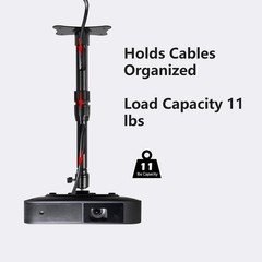 Mini Projector Ceiling Wall Mount Adjustable 10.6 inch – 16.5 inch, Black