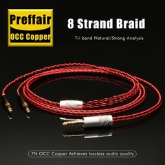 8Cores OCC Earphone Cable For Hifiman Sundara Ananda HE1000se HE6se