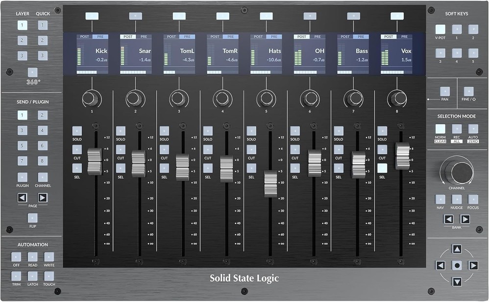 SSL UF8 – USB 8 Fader DAW Controller