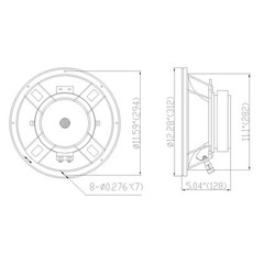 OPEN BOX: Sound Town 12” 300W Cast Aluminum Frame Woofer (STLF-12GA-R)