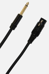 XLR 3-Pin Female to 1/4″ Plug Mono Microphone Cable Shielded Stereo Audio E07