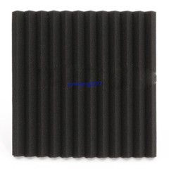 96 PK RED/BLACK Acoustic Foam Panel Wedge Studio Soundproofing Wall Tiles12X12X1