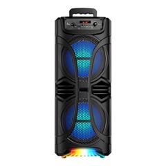 6800W Dual 8 Inch Woofer Bluetooth Speaker System Portable Party Mic FM TWS USB