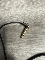 EBS Premium Flat Patch Cable 23.62 inches Black and Gold