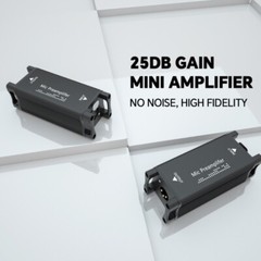 25dB Microphone Booster Mic Preamplifier 20Hz-20KHz For Seamlessly Integration