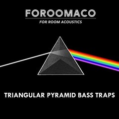 4 Pack Bass Traps for Ceiling Corners – 16.5″ Triangle Acoustic Foam Soundproofi
