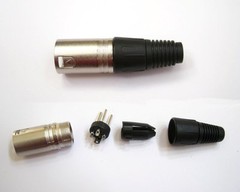 8 Lot XLR 3-Pin Male Female Audio Mic Microphone Adapter Cable Connector Plug