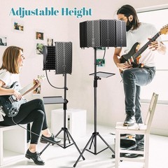 Foldable Mic Shield with Pop Filter – Studio Stand Combo