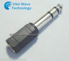 4X 1/8″ 3.5mm Female Jack to 1/4″ Male Plug Stereo Headphone Audio Adapter VWLTW