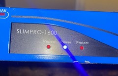 Technical Pro SLIMPRO-1600 2-Channel Rackmount Power Amplifier Blue 1600W