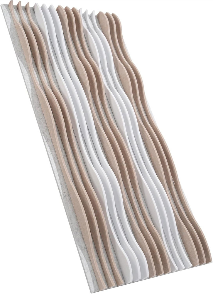 4-Pack Large 3D Acoustic Wall Panels, Soundproof Peel & Stick Decor