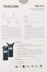 TASCAM DR-07X USB audio interface stereo linear PCM Recorder Handy Retors USB Mi
