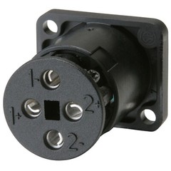 (2)Two Neutrik NL4MP-ST Female SpeakON 4 Pole Panel Mount w/ Screw Terminals