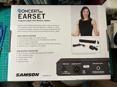 SAMSON Concert 88x 100-Channel Wireless UHF Earset Microphone mic – D Band