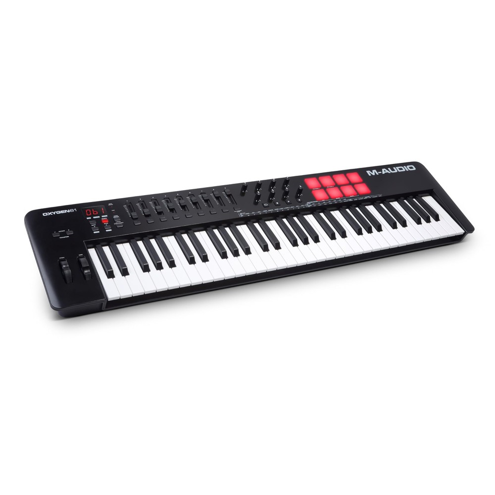 M-AUDIO Oxygen 61 (MKV) Key USB MIDI Keyboard Controller with 61 Keys, Black