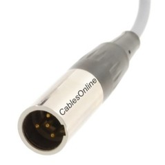 Mini XLR 4-Pin Female to Mini XLR 4-Pin Male Pro Audio Cable