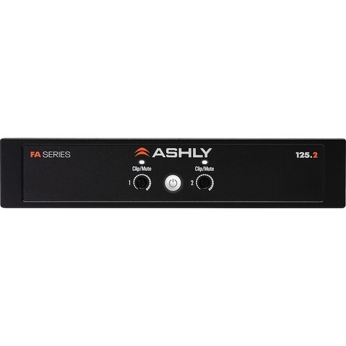 Ashly Audio Power Amplifier 2 x125W @ 4/8 Ohms or 25V/70V, 1/2 Rack Compact