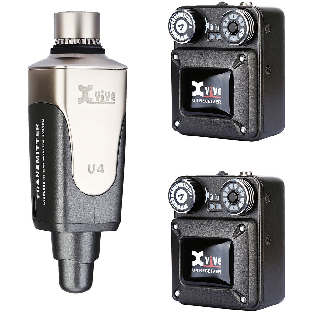 Xvive U4R2 Dual Receiver Wireless In-Ear Monitor System