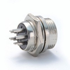 Seismic Audio NEW Male MINI XLR Panel Mount Connector – 5 PIN