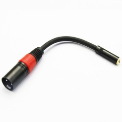 XLR 3 Pins Male to 3.5mm (1/8″) TRS Female Microphone Extension Adapter Cable