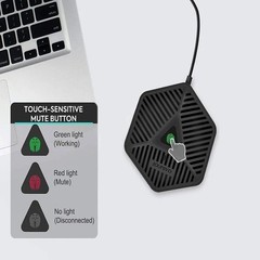 Usb Conference Microphone, Omnidirectional Microfone, Condenser Mic, Desktop Mic