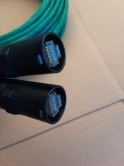 25 FT PRO CAT5E Tactical Shielded w/Neutrik Ethercon RJ45 Digital Audio Cable