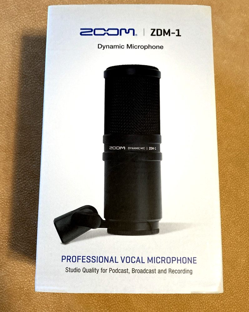 Zoom ZDM-1 200M Dynamic Vocal Microphone Podcasting Broadcast Record Unused NEW