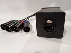 ESH AUDIO – CAT6 (EtherNET) to Quad XLR – Dropbox – Mogami 2931 – NEUTRIK