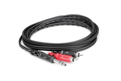 Hosa TRS-203 1/4″ Inch TRS to Dual RCA Insert Cable with OFC Spiral Shields