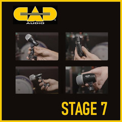Stage7 7-Piece Drum Mic Kit with Cables & Cleaning Cloth for Studio & Live Sound