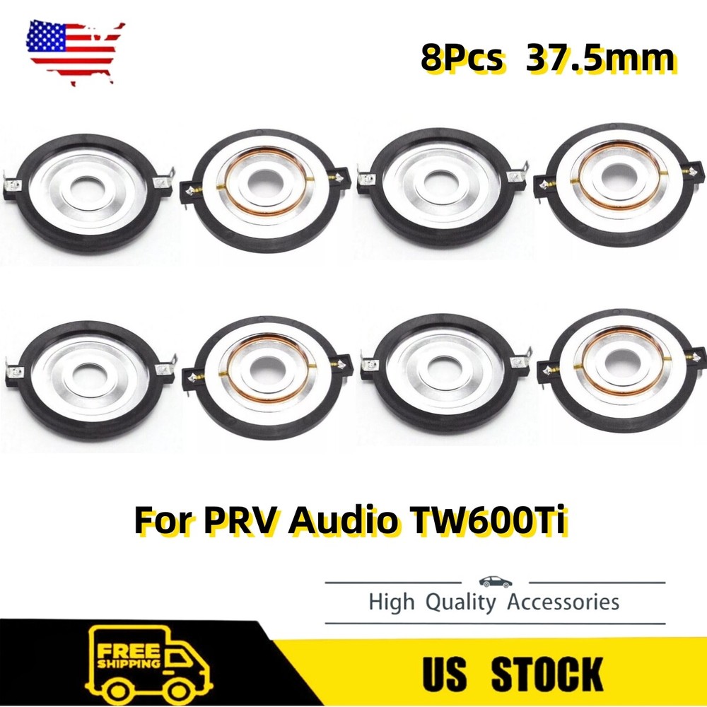 8 X Titanium Diaphragm 37.5mm For PRV Audio TW600Ti PRV-RPTW700Ti Driver 8 Ohms