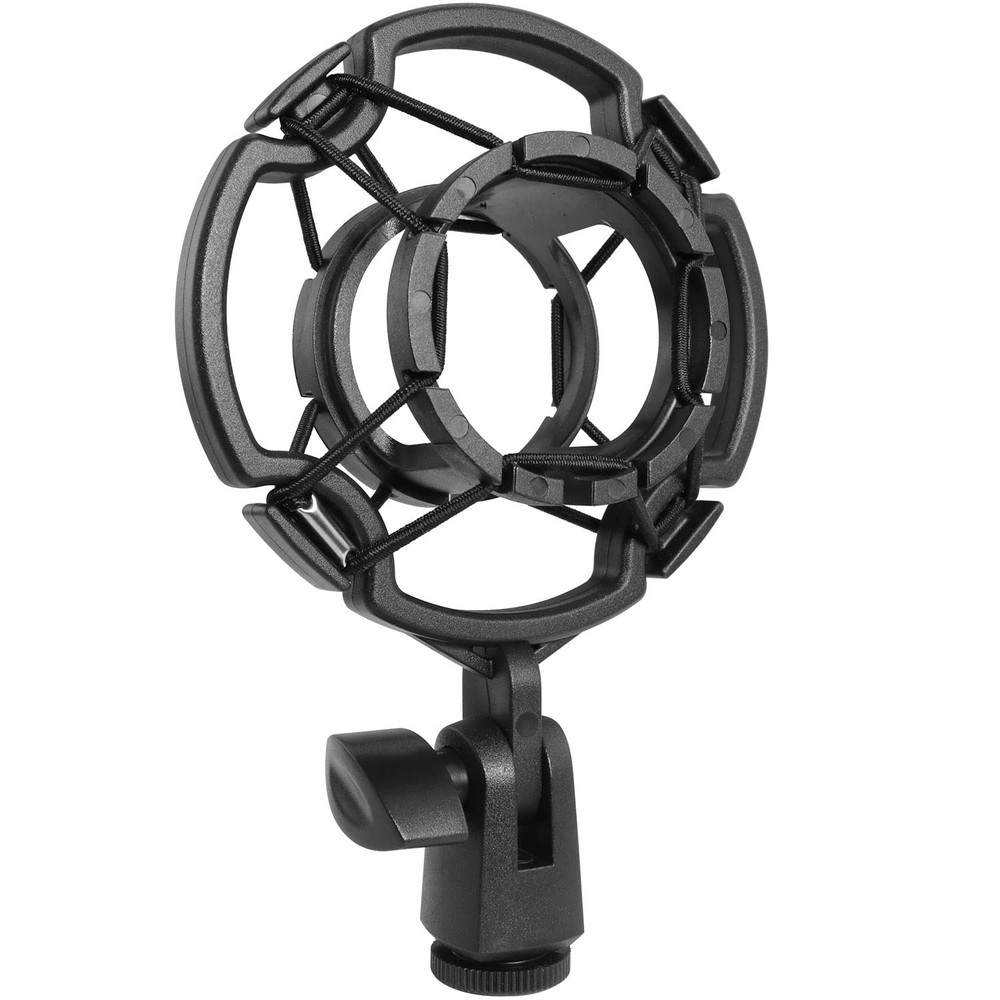 Microphone Shock Mount Universal Black Anti-Vibration Mic Holder for 42~46mm/…
