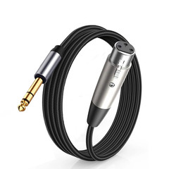 Balanced 1/4 TRS 6.5Mm Male to XLR Interconnect Cable Xlr(3-Pin) to 6.35Mm Audio