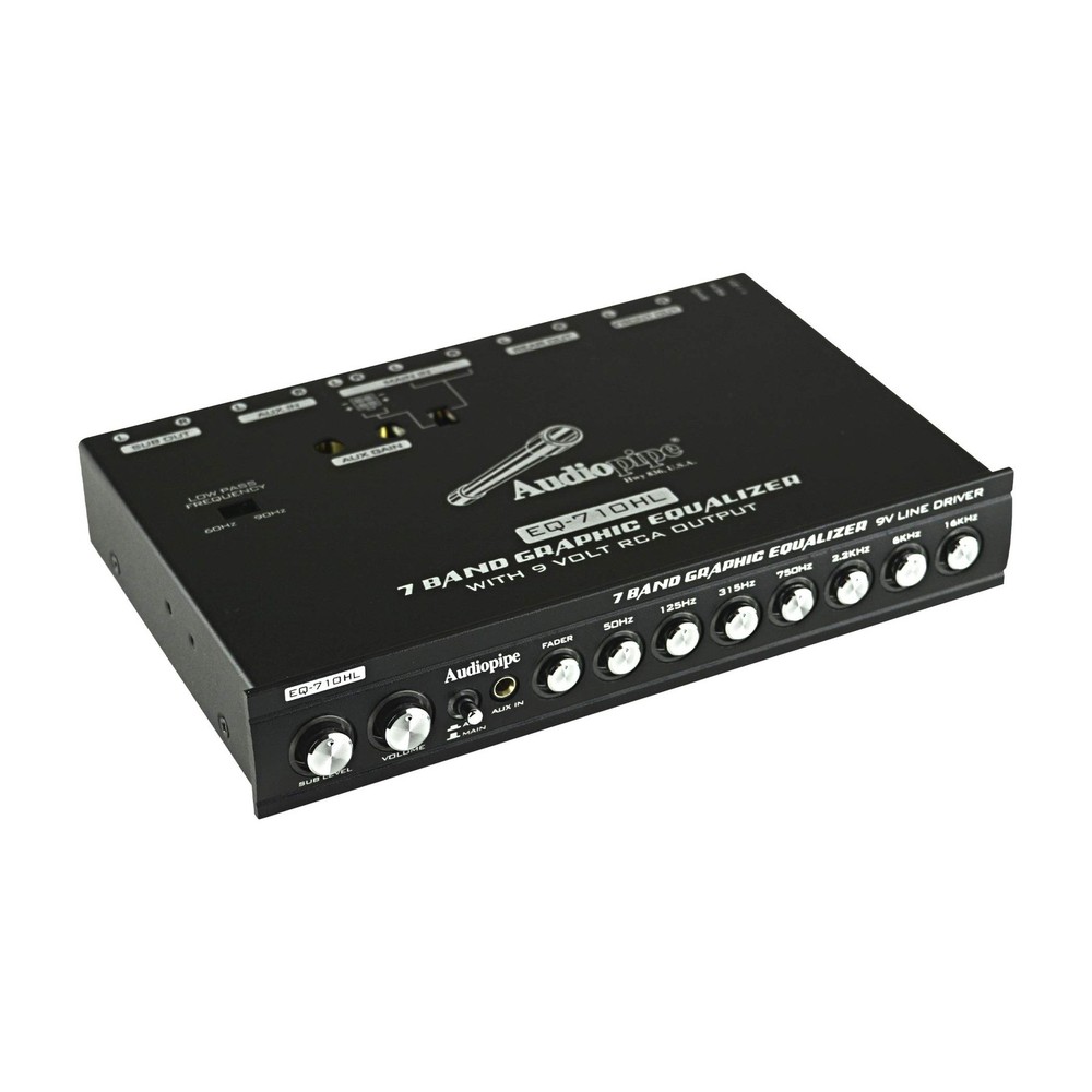 7 Band Graphic Equalizer with Hi/Lo 9V Line Driver (EQ-710HL)