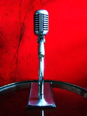 Vintage 1960’s Shure 55S dynamic cardioid microphone w Ampex stand 55 DISPLAY