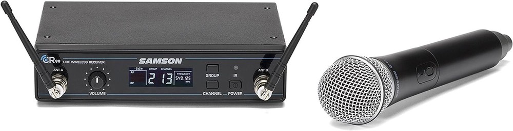 Samson Concert 99 Handheld Wireless System with Q8 Dynamic Microphone, D Band