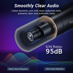 TONOR Dynamic Podcast Microphone Kit, Audio 16.7“L x 8.5“W x 6.1“H, Black
