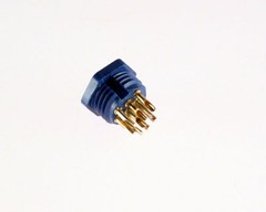 9 Pin Female Miniature Hexagonal Panel Connector Receptacle 126 Series Socket