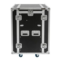 14U PA DJ Rack DJ Cabinet with 2 Table Tops Network Pro Stereo Rack with 4 Wheel