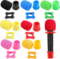 10 Set Handheld Microphone Protection Foam Mic Cover Set, Including 10 PCS Fo…