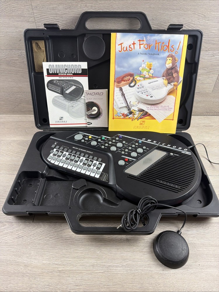 Suzuki Omnichord OM-250m Specialty Synthesizer Instrument With Case, Manual Book