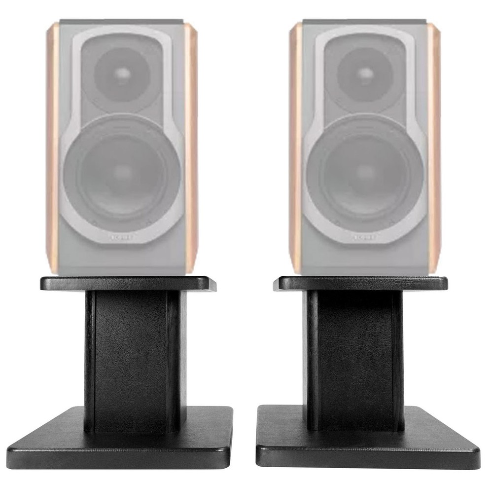 (2) 8” Black Bookshelf Speaker Stands For Edifier S1000DB Bookshelf Speakers