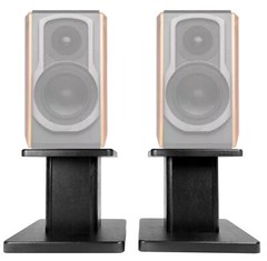 (2) 8” Black Bookshelf Speaker Stands For Edifier S1000DB Bookshelf Speakers
