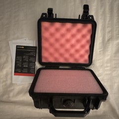Pelican 1200 Watertight Foam Lined Black Case for Amplifier Microphone Mixer