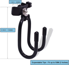 YYST Microphone Stand Clamp-On Studio Headphone Hanger Holder Hook Rack