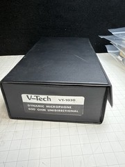 V-TECH #VT-1030 DYNAMIC MICROPHONE 600 OHM UNIDIRECTIONAL